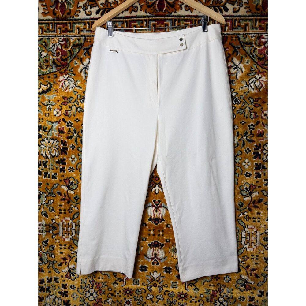 Lauren Ralph Lauren Crisp White Capri Pants size 12